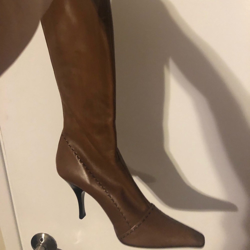 Size 7, brown Prada boots (NEVER worn!)